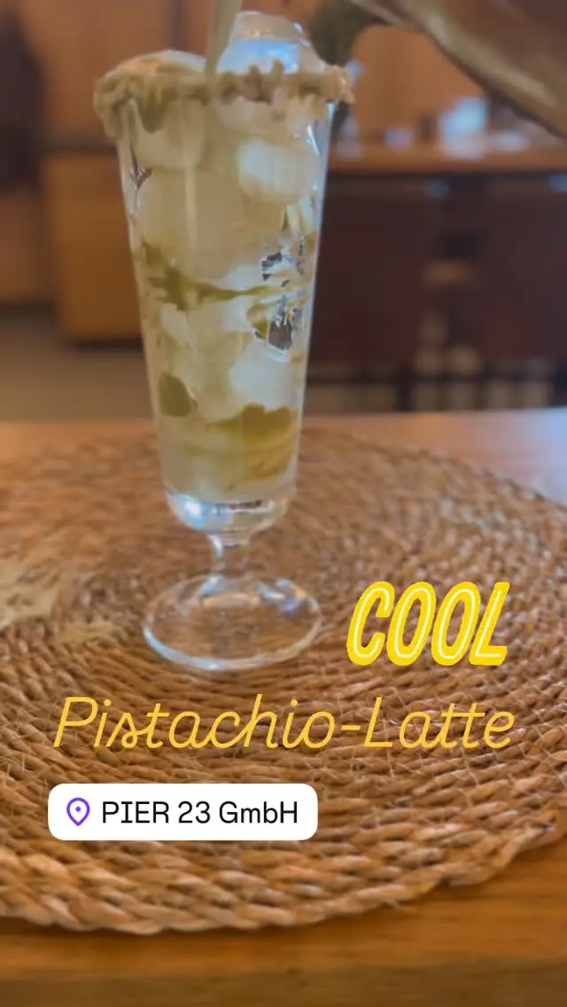Coole Drinks und so langsam kommt das Sommer-Feeling…
Pistachio-Latte, eisgekühlt!
#leer #pier23 #ostfriesland #drink